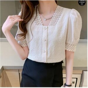 JC JUMMY COUTURE Casual Regular Sleeves Solid Women White Top